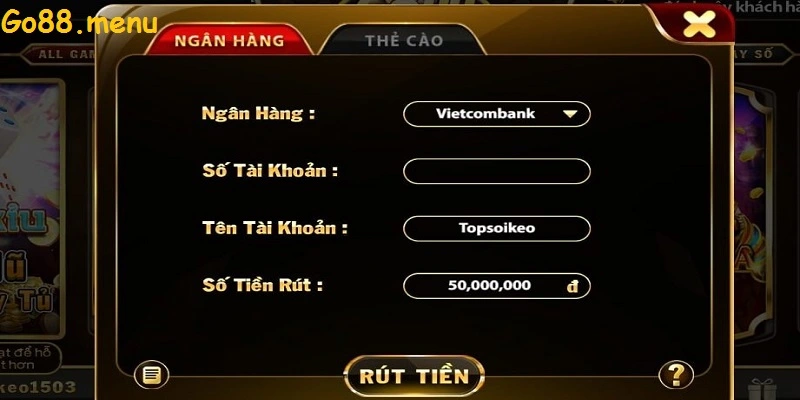 Các lỗi thường gặp khi rút tiền tại Go88